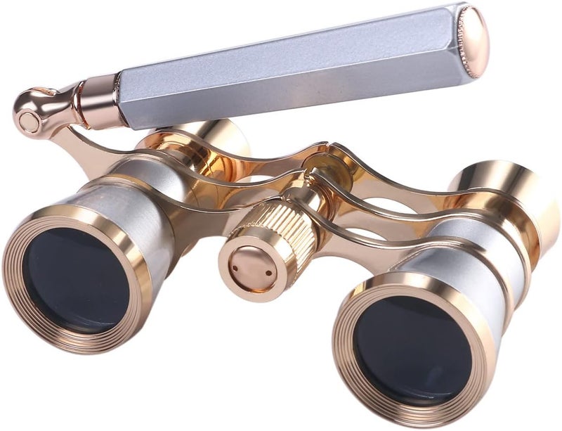 Aroncent Opera Glasses Binoculars 3X25 Theater Glasses Mini Binocular Compact with Handle for Adults Kids Women in Opera Musical Concert - Image 1